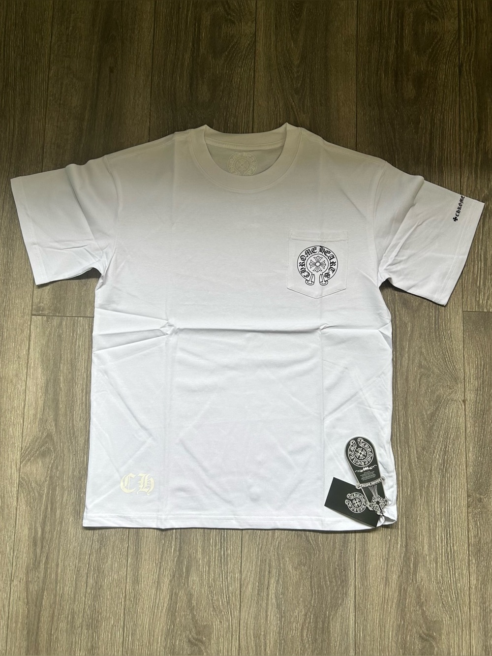 Size M | Chrome Hearts horseshoe white tee